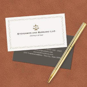 Classic Attorney Business Card Visitenkarte