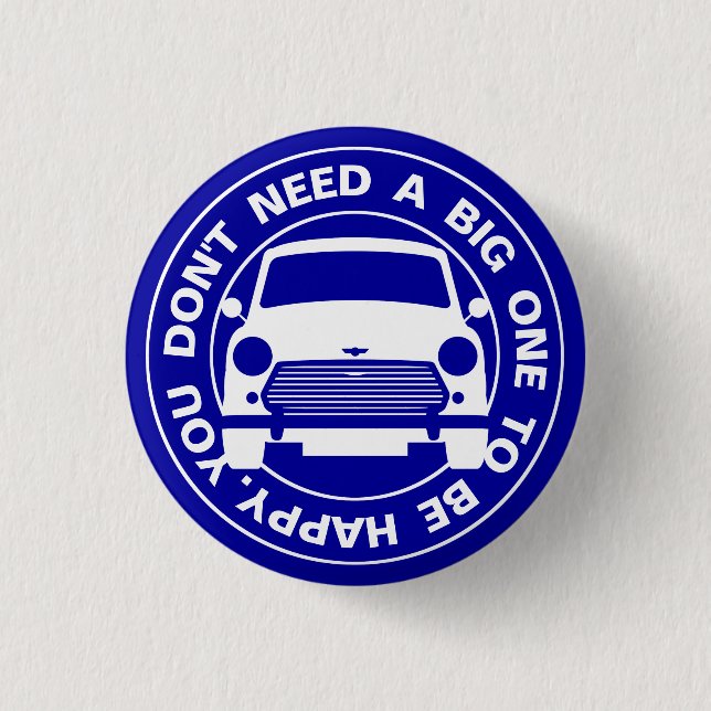 Classic Austin Mini Cooper Auto Button (Vorderseite)