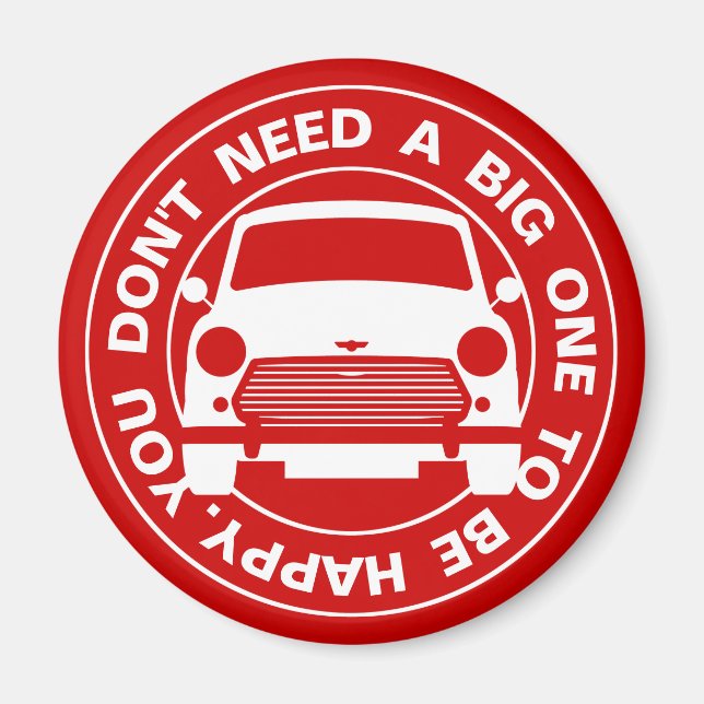 Classic Austin Mini Cooper Auto Magnet (Vorne)