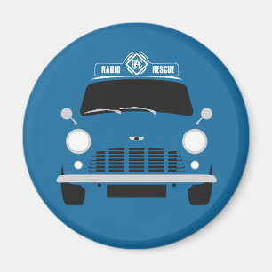 Classic Austin Mini RAC Van Magnet