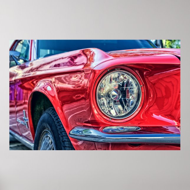 Classic Automobile Car Artwork Photo Poster (Vorne)