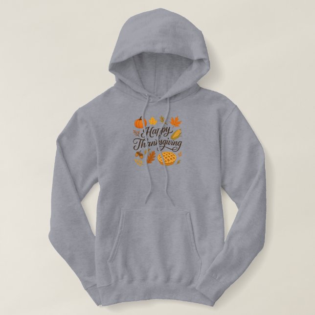 Classic Autumn/Thanksgiving  Hoodie (Design vorne)