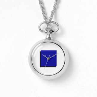 Classic Bauhaus Art Blue Square Armbanduhr