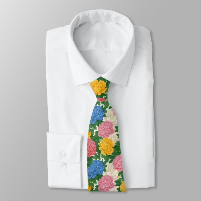 Classic Birthday Gifts For Husband Peonies Krawatte (Gebunden)