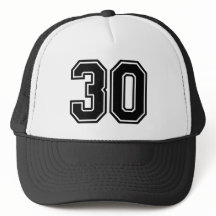 Classic Black 30. Geburtstag Party Trucker Hat