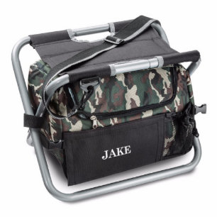 Classic Black & Camouflage Sit n' Sip Cooler Stuhl
