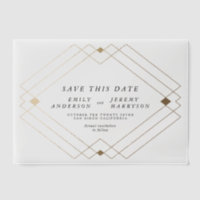 Classic Black Gold Deko Wedding speichern das Datu