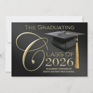 Classic Black & Gold Faire-part 2025