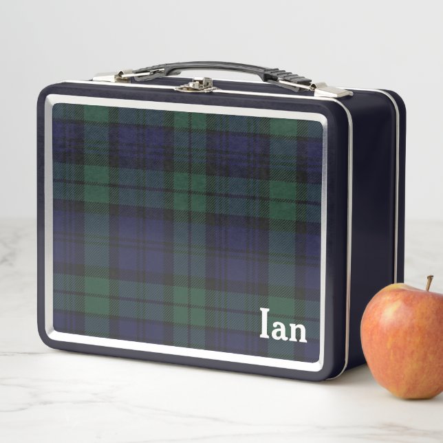 Classic Black Watch Tartan Kariert Custom Metall Brotdose (Beispiel)