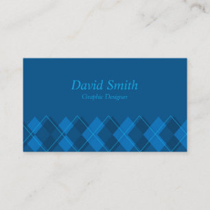 Classic Blue Beruflich Graphic Designer Visitenkarte