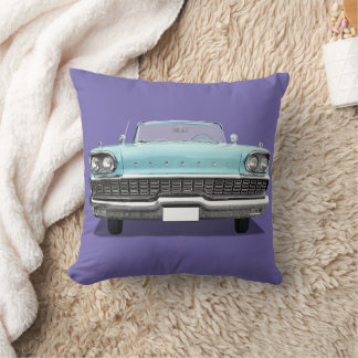 CLASSIC BLUE CAR THROW PILLOW KISSEN