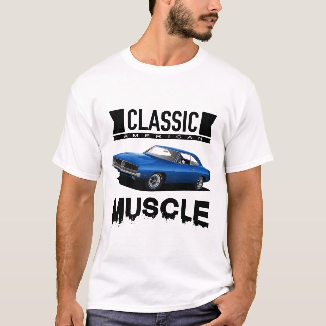 Classic Blue Charger T-Shirt (Vorderseite)