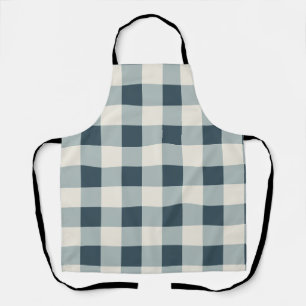 Classic Blue Farmhouse Gingham Style Schürze