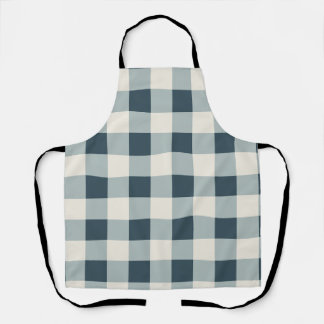 Classic Blue Farmhouse Gingham Style Schürze