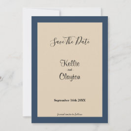 Classic Blue Gerahmt Save the Date