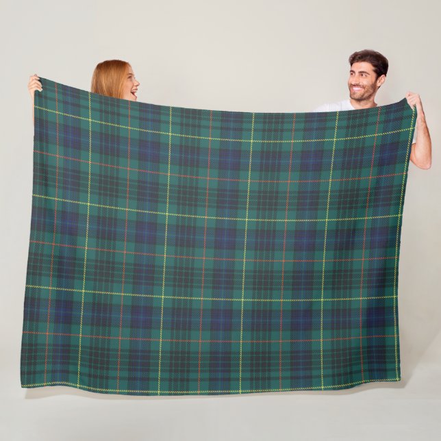 Classic Blue Green Kariert Fleecedecke (Beispiel)