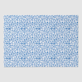 Classic Blue Leopard Print Seidenpapier