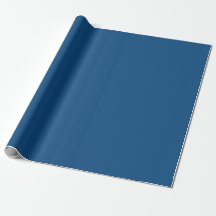 Classic Blue Matte Wrapping Paper