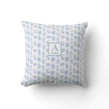 Classic Blue Monogram Ginger Jar Baby Boy Kinderzi
