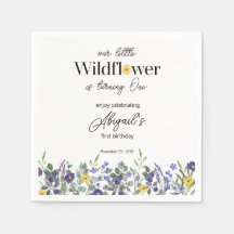 Classic Blue Our Little Wildflower 1st Birthday