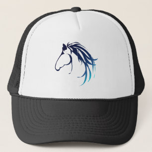 Classic Blue Shades Ross Head Logo Truckerkappe