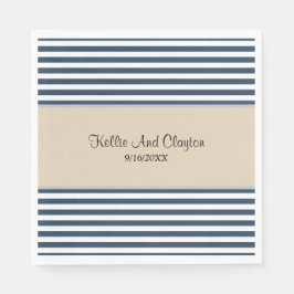 Classic Blue Stripes Napkins Serviette