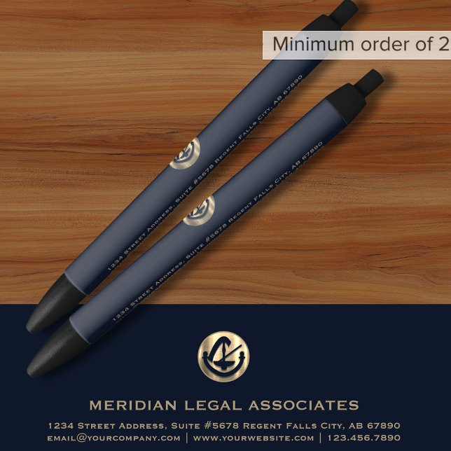 Classic Blue und Gold Legal Pen Kugelschreiber (Von Creator hochgeladen)