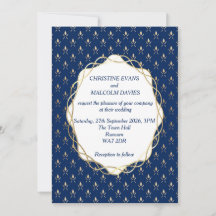 Classic Blue und Gold Wedding