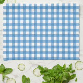 Classic Blue und White Gingham Geschirrtuch