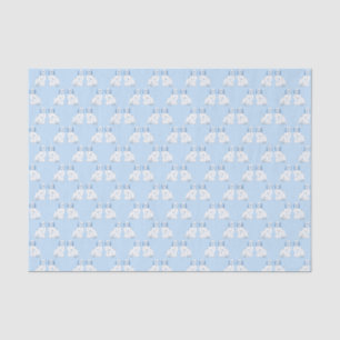 Classic Blue & White Staffordshire Spaniel Hunde Seidenpapier