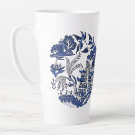 Classic Blue Willow China Design Milchtasse