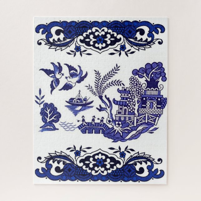 Classic Blue Willow Design (Vertikal)