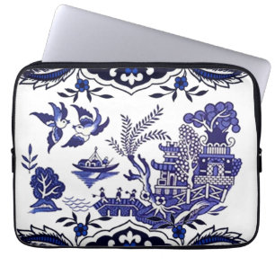 Classic Blue Willow Design Laptopschutzhülle