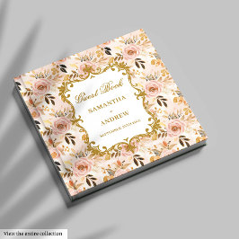 Classic Blush Gold Boho Wedding Gästebuchsignierun Gästebuch