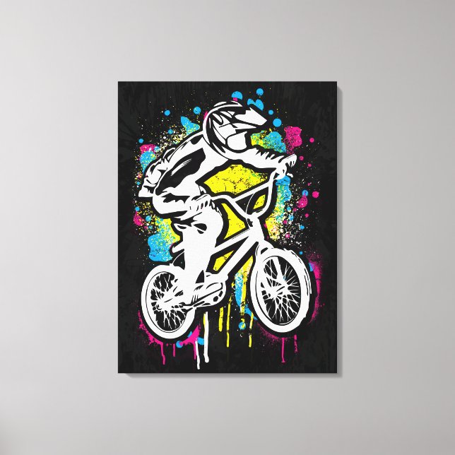 Classic Bmx Bike - Bmx Freestyle Bmx Leinwanddruck (Vorderseite)