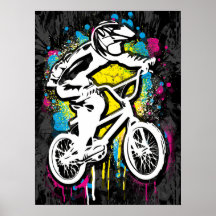 Classic Bmx Bike - Bmx Freestyle Bmx Poster Print
