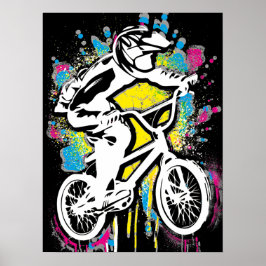 Classic Bmx Bike - Bmx Freestyle Bmx Poster Print