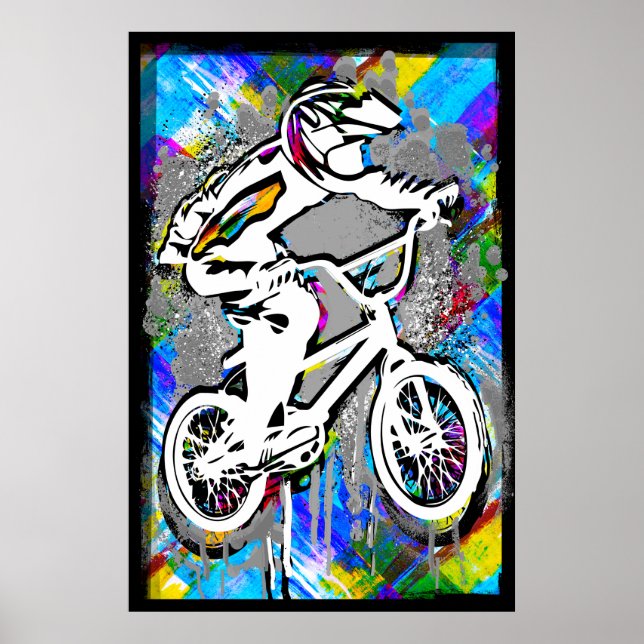 Classic Bmx Bike - Bmx Freestyle Bmx Poster Print (Vorne)