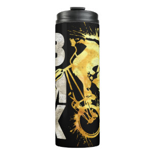 Classic Bmx Bike Bmx Silver Gold Thermal Tumbler Thermosbecher