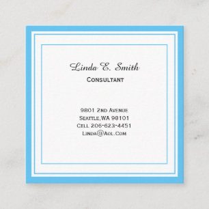 Classic Borded Business Calling Card Telefonnummerkarte