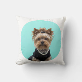 Classic Breakfast Poster Yorkshire Terrier Yorkie Kissen