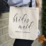 Classic Bridesmaid Tote Bag Tragetasche<br><div class="desc">Das ist eine klassische, aber schöne Tottasche, die ein perfektes Geschenk machen würde!</div>