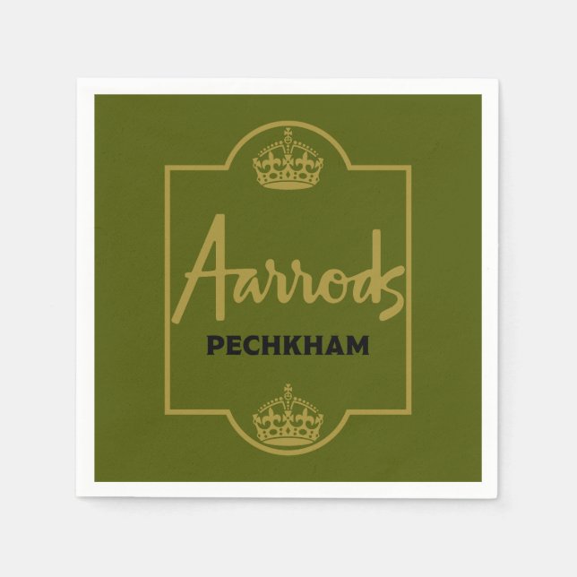 Classic British Novelty Gift Serviette (Vorderseite)