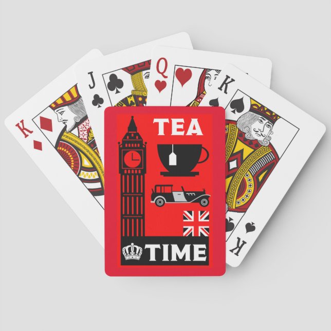 Classic British Tea Drinkers Spielkarten (Rückseite)