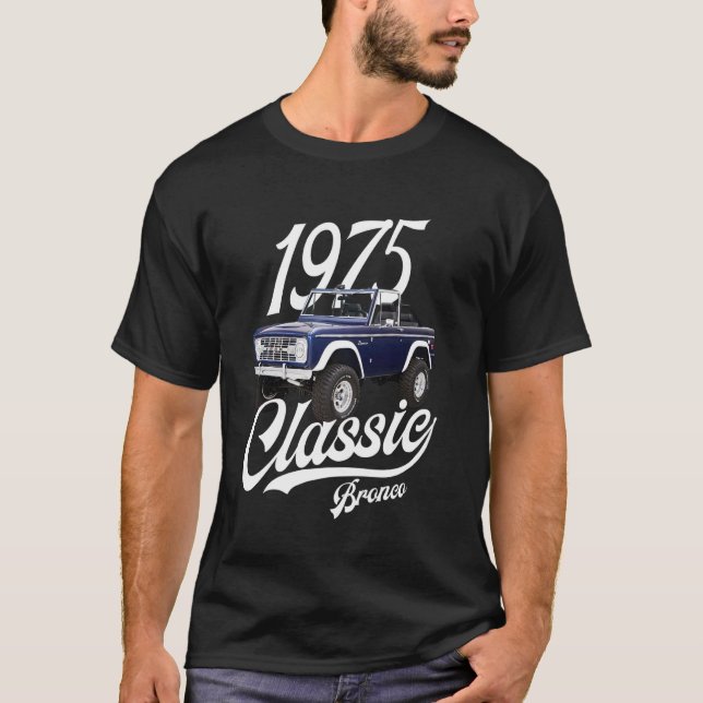 Classic bronco 1975 Navy Blue Knoxville T-Shirt (Vorderseite)