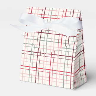 Classic Burgundy and Sage Plaid Birthday Geschenkschachtel