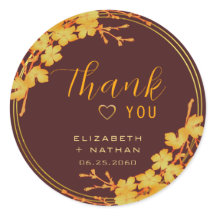 Classic Burgundy & Gold Wedding Vielen Dank