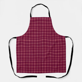 Classic Burgundy Tartan Kariertes Geschenk Schürze
