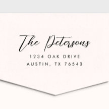 Classic Calligraphy Return Address