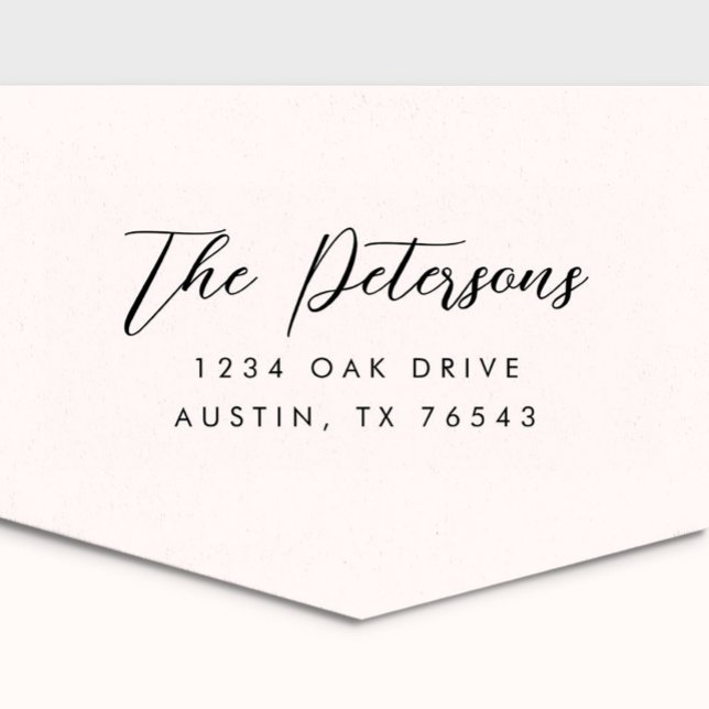 Classic Calligraphy Return Address Permastempel (Von Creator hochgeladen)